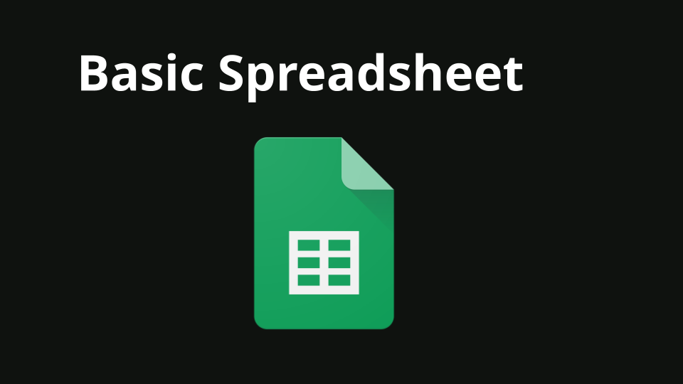 Google Sheet, Excel ฉบับเริ่มต้น