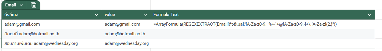 การจัดการข้อความบน Google Sheet